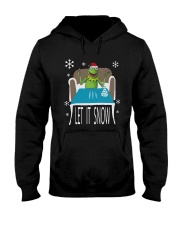 Christmas Santa Frog Let It Snow Shirt Hooded Sweatshirt tile