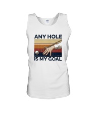 Vintage Any Hole Is My Goal Shirt Unisex Tank tile