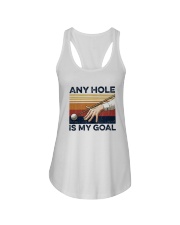 Vintage Any Hole Is My Goal Shirt Ladies Flowy Tank tile