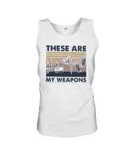 Vintage These Are My Weapons Shirt Unisex Tank thumbnail
