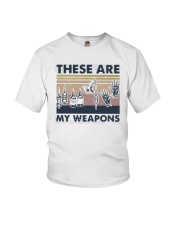 Vintage These Are My Weapons Shirt Youth T-Shirt thumbnail