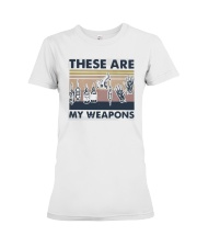 Vintage These Are My Weapons Shirt Premium Fit Ladies Tee thumbnail