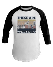 Vintage These Are My Weapons Shirt Baseball Tee thumbnail