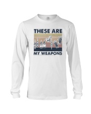 Vintage These Are My Weapons Shirt Long Sleeve Tee thumbnail