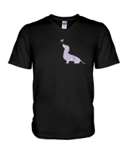 Doxie Moms Back The Blue I've Got Your Six Shirt V-Neck T-Shirt thumbnail