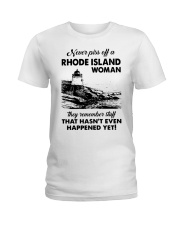 Never Piss Off A Rhode Island Woman Shirt Ladies T-Shirt thumbnail