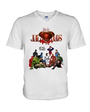 Jesus Is My Superhero Shirt V-Neck T-Shirt thumbnail