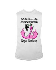 Flamingo Let Me Check My Giveashitometer Shirt Sleeveless Tee thumbnail