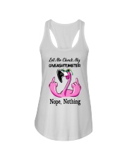 Flamingo Let Me Check My Giveashitometer Shirt Ladies Flowy Tank thumbnail
