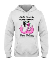 Flamingo Let Me Check My Giveashitometer Shirt Hooded Sweatshirt thumbnail