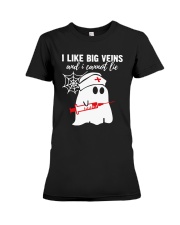 Ghost Nurse I Like Big Veins And I Cannot Shirt Premium Fit Ladies Tee thumbnail