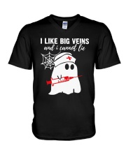 Ghost Nurse I Like Big Veins And I Cannot Shirt V-Neck T-Shirt thumbnail