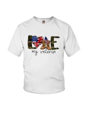 American Flag Love My Veteran Shirt Youth T-Shirt thumbnail