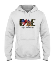 American Flag Love My Veteran Shirt Hooded Sweatshirt thumbnail