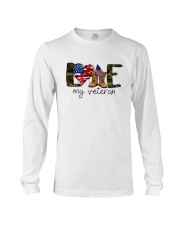 American Flag Love My Veteran Shirt Long Sleeve Tee thumbnail