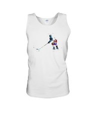Watercolor Hockey Player Shirt Unisex Tank thumbnail