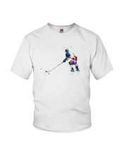 Watercolor Hockey Player Shirt Youth T-Shirt thumbnail