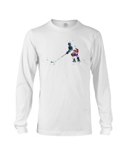 Watercolor Hockey Player Shirt Long Sleeve Tee thumbnail