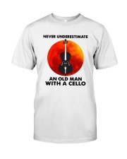 Never Underestimate An Old Man With A Cello Shirt Classic T-Shirt front