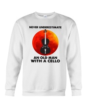 Never Underestimate An Old Man With A Cello Shirt Crewneck Sweatshirt thumbnail