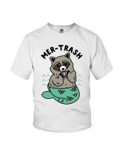 Mermaid Raccoon Mer Trash Shirt Youth T-Shirt thumbnail