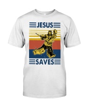 Vintage Hockey Jesus Save Shirt Premium Fit Mens Tee thumbnail