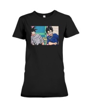 Son Goku And Vegeta Damn Shirt Premium Fit Ladies Tee thumbnail