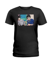 Son Goku And Vegeta Damn Shirt Ladies T-Shirt thumbnail