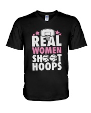 Real Woman Shoot Hoops Shirt V-Neck T-Shirt thumbnail