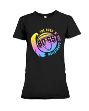 Smiley Face The Boss N Hug Connection Shirt Premium Fit Ladies Tee thumbnail