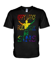 Drklght Effy Lives For Your Sins Shirt V-Neck T-Shirt thumbnail