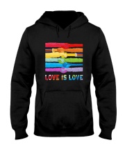 Color Handshake Love Is Love Shirt Hooded Sweatshirt thumbnail