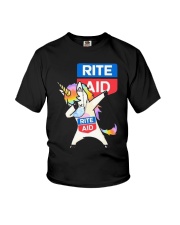 Unicorn Mask Dabbing Rite Aid Shirt Youth T-Shirt thumbnail
