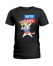 Unicorn Mask Dabbing Rite Aid Shirt Ladies T-Shirt thumbnail