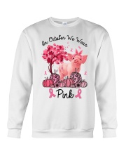 Pig In October We Wear Pink Shirt Crewneck Sweatshirt thumbnail