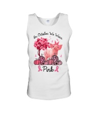 Pig In October We Wear Pink Shirt Unisex Tank thumbnail