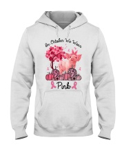 Pig In October We Wear Pink Shirt Hooded Sweatshirt thumbnail