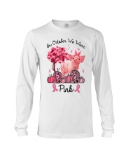 Pig In October We Wear Pink Shirt Long Sleeve Tee thumbnail
