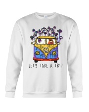 Hippie Girl Lets Take A Trip Shirt Crewneck Sweatshirt thumbnail