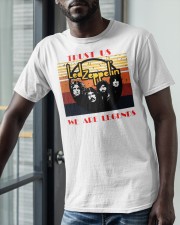 Vintage Trust Us Led Zeppelin We Are Legend Shirt Classic T-Shirt apparel-classic-tshirt-lifestyle-front-39
