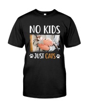 No Kids Just Cats Shirt Premium Fit Mens Tee front