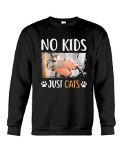 No Kids Just Cats Shirt Crewneck Sweatshirt thumbnail