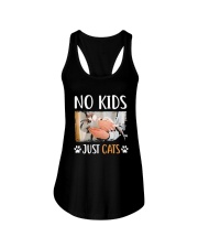 No Kids Just Cats Shirt Ladies Flowy Tank thumbnail
