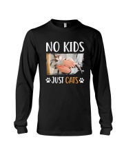 No Kids Just Cats Shirt Long Sleeve Tee thumbnail