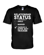 Relationship Status Single Married Taken Shirt V-Neck T-Shirt thumbnail