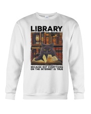 Library Black Cat Because Not Everything On Shirt Crewneck Sweatshirt thumbnail