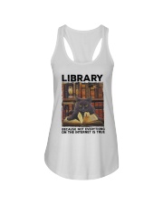 Library Black Cat Because Not Everything On Shirt Ladies Flowy Tank thumbnail