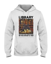 Library Black Cat Because Not Everything On Shirt Hooded Sweatshirt thumbnail