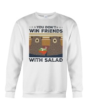 Vintage Bear You Dont Win Friends Salad Shirt Crewneck Sweatshirt thumbnail
