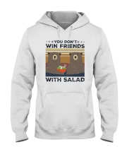 Vintage Bear You Dont Win Friends Salad Shirt Hooded Sweatshirt thumbnail